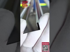 10mm スマートフラットエッジタイルトリム クロム金属アングルトリム