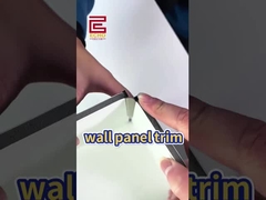 白い壁縁タイル トリム セラミックメタルタイル テーリング後の境界 トリム