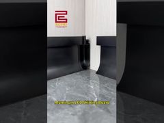 アルミニウム LED 幅木 |アンビエント照明付きモダンなウォールベーストリム #aluminumtrim