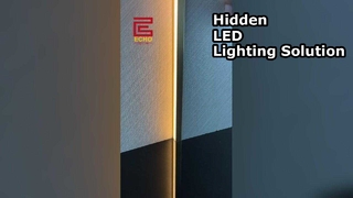 アルミニウム LED ライト ストリップ プロファイル |モダンなインテリアデザインのためのリニア照明トリム #aluminumtrim