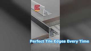 ステンレススチールスクエアエッジタイルトリム |外側コーナー保護プロファイル#StainlessSteelTileTrim