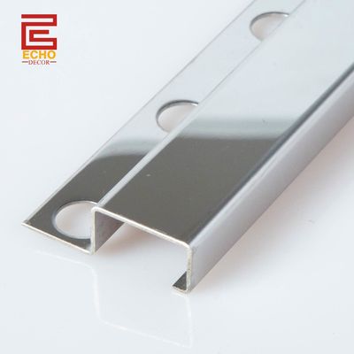 316 磨いた方角 縁 ステンレス スチール タイル トリム 20mm 壁タイル