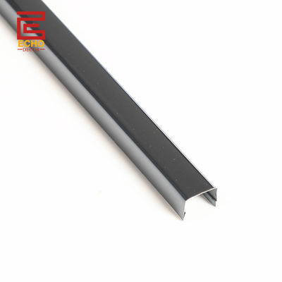 Stainless Steel Tile Border Trim Metal Mirror Black U Shape Tile Trim