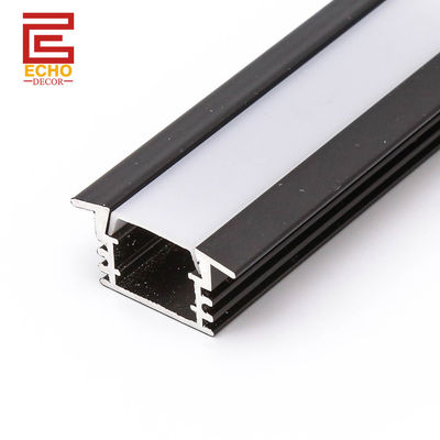 Flexible Alu LED Profile U Shape Black LED Strip Profile For Housing Decoration