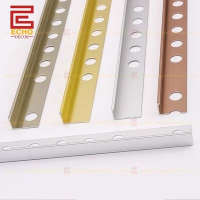 10mm Wall Tile External 90 Degree Corner Aluminum Tile Trim Gold