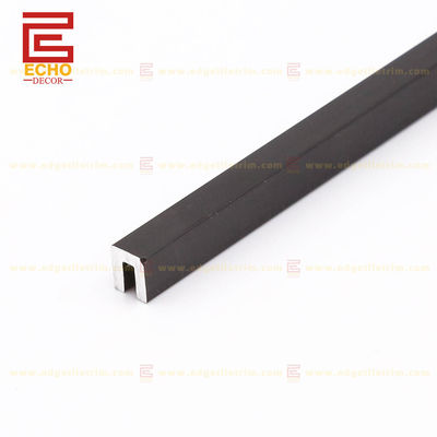 Black Aluminum Tile Trim Backsplash Wall Tile Border strips 15mm